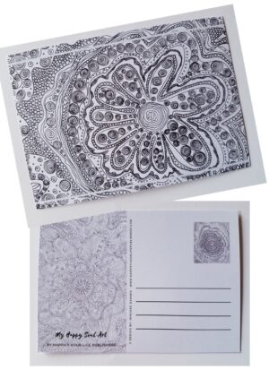 Set of 9 mandala postcards